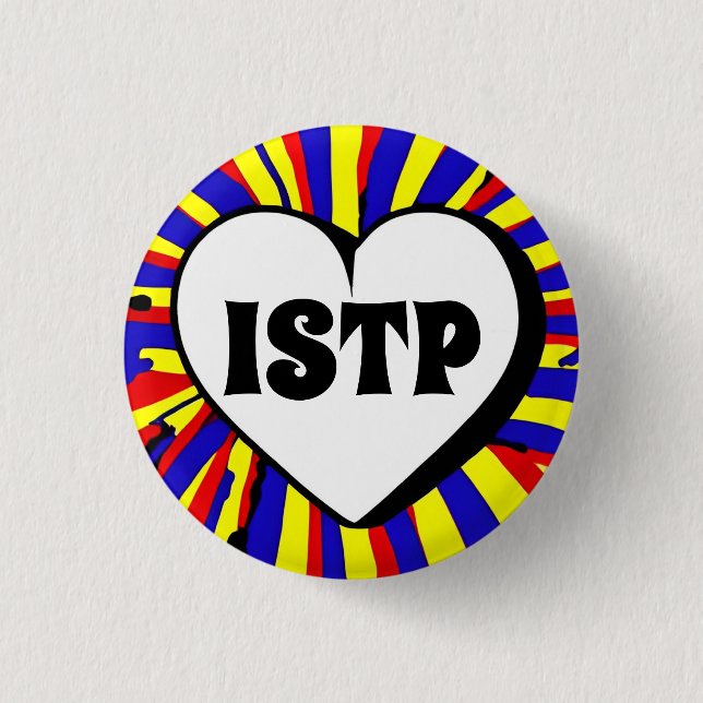ISTP MBTI 3 Cm Round Badge (Front)