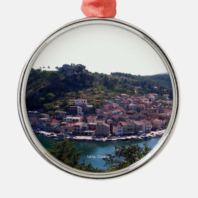 Istria, Croatia Metal Tree Decoration (Front)