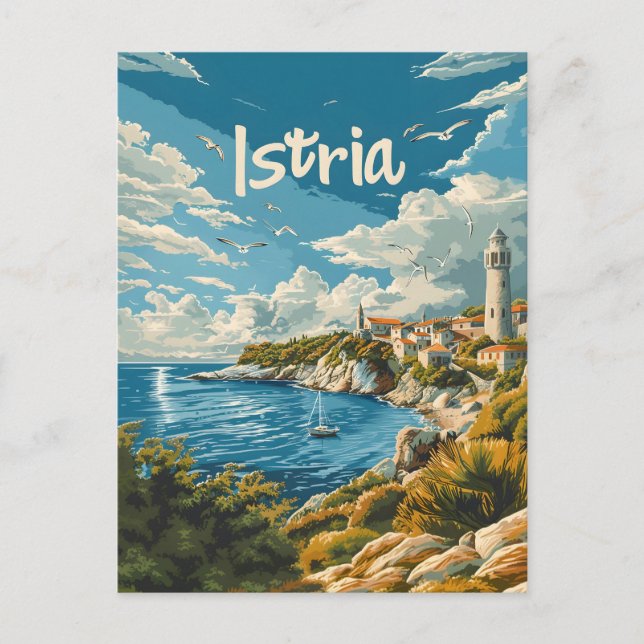Istria Croatia Postcard (Front)