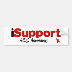 iSupport AIDS Bumper Sticker