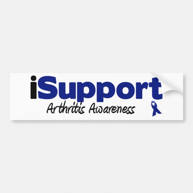 iSupport Arthritis Bumper Sticker (Front)