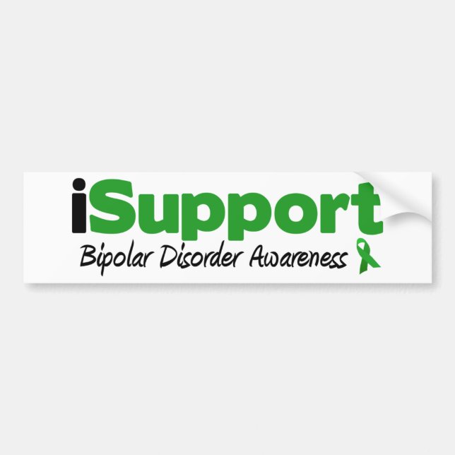iSupport Bipolar Disorder Bumper Sticker (Front)