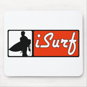 iSurf Red Mouse Pad