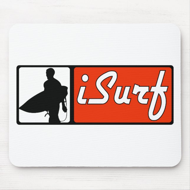 iSurf Red Mouse Pad (Front)