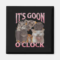 It's Goon O'clock Funny Cat Ironic Meme Me