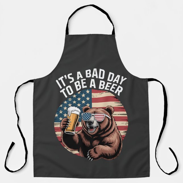 It A Bad Day To Be A Bear Apron (Front)