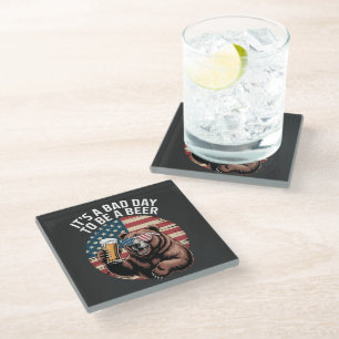 It A Bad Day To Be A Bear Glass Coaster
