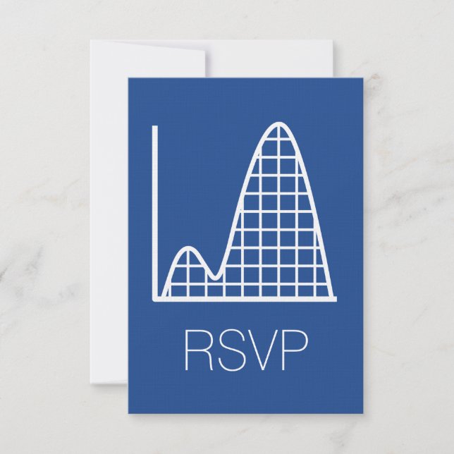 It Adds Up in Blue RSVP Card (Front)