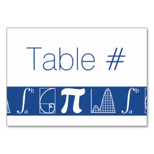 It Adds Up in Blue Table Card