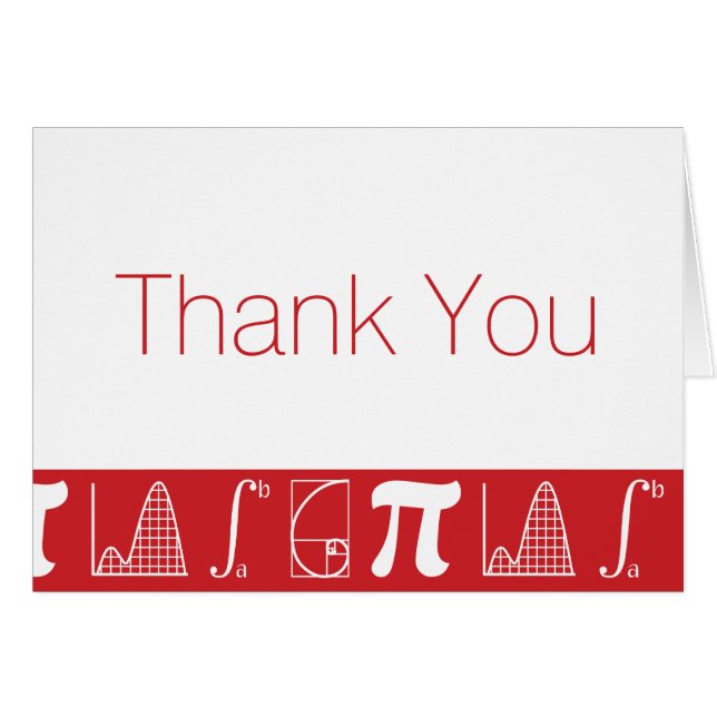 It Adds Up in Cherry Thank You Card (Front Horizontal)