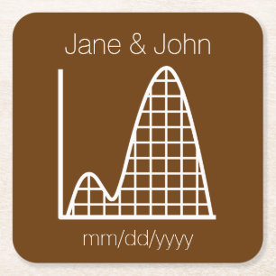 It Adds Up in Chocolate Paper Coaster