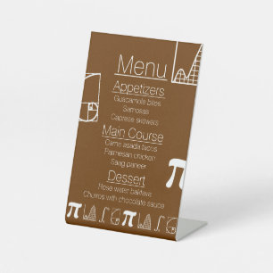 It Adds Up in Chocolate Pedestal Sign