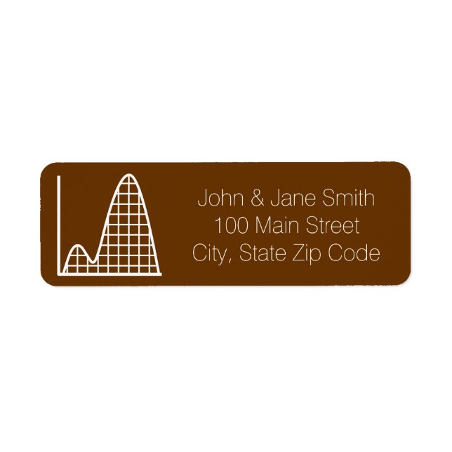 It Adds Up in Chocolate Return Address Label (Front)