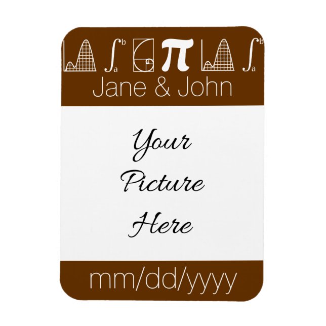 It Adds Up in Chocolate Save-the-Date Magnet (Vertical)