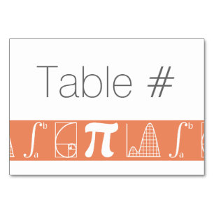 It Adds Up in Coral Table Card