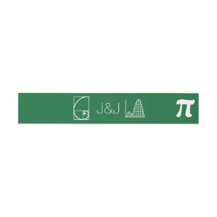 It Adds Up in Green Invitation Belly Band