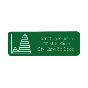 It Adds Up in Green Return Address Label
