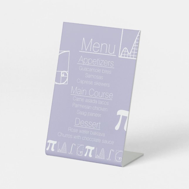 It Adds Up in Lavender Pedestal Sign (Front)