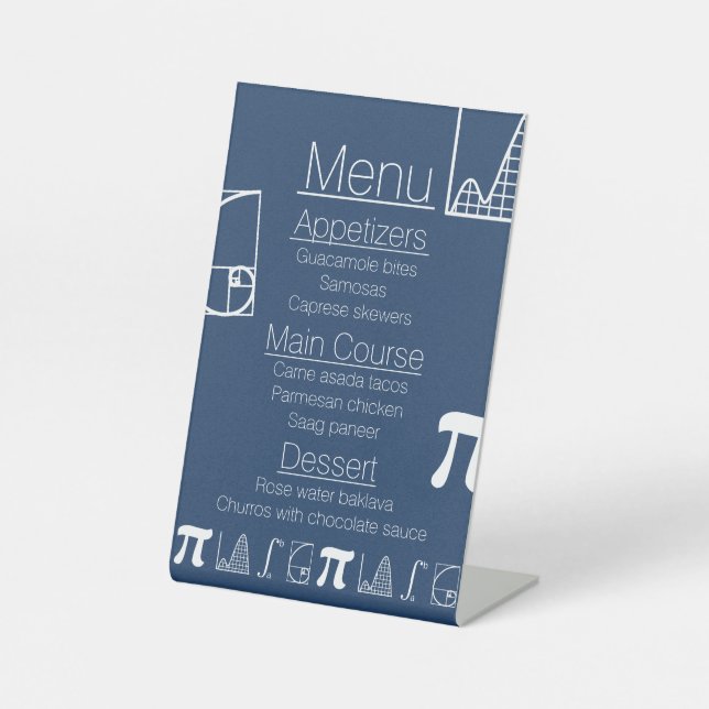 It Adds Up in Navy Pedestal Sign (Front)