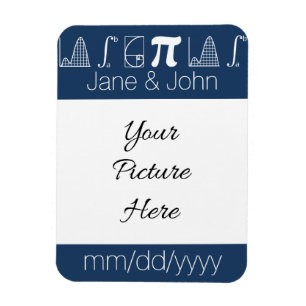 It Adds Up in Navy Save-the-Date Magnet