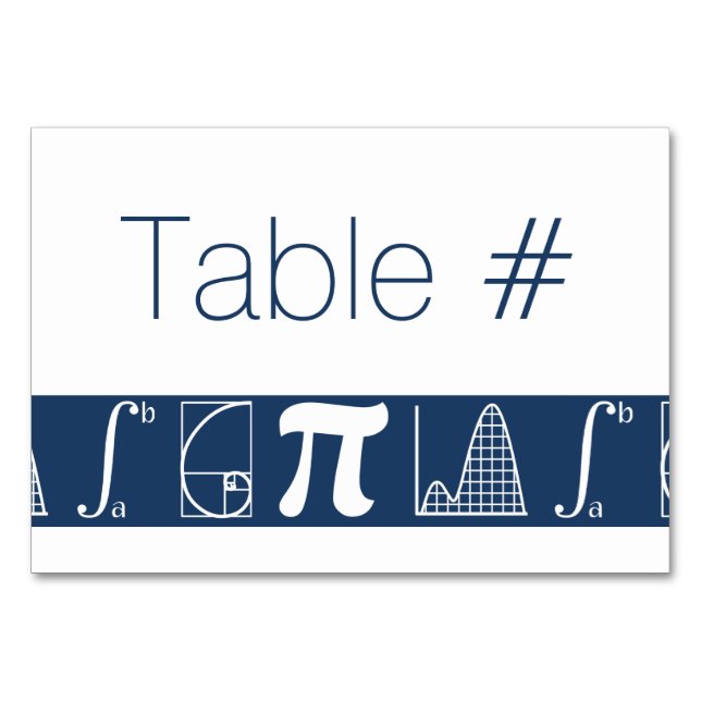 It Adds Up in Navy Table Card (Front)