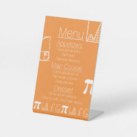 It Adds Up in Orange Pedestal Sign
