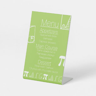 It Adds Up in Peridot Pedestal Sign