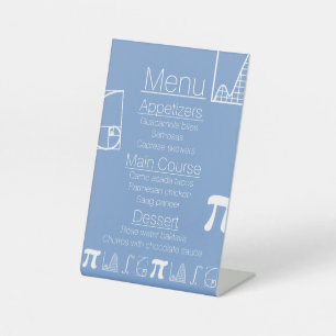 It Adds Up in Periwinkle Pedestal Sign