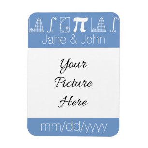 It Adds Up in Periwinkle Save-the-Date Magnet