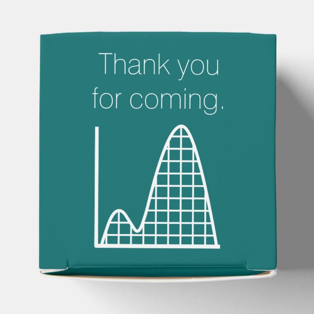 It Adds Up in Teal Favour Box (Top)