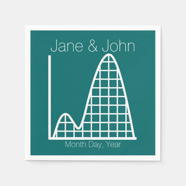 It Adds Up in Teal Napkins (Front)