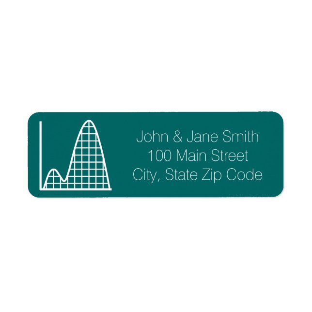 It Adds Up in Teal Return Address Label (Front)