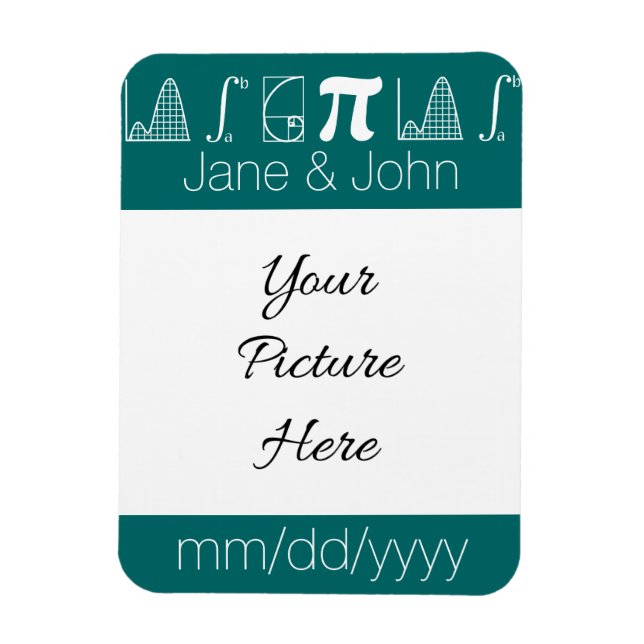 It Adds Up in Teal Save-the-Date Magnet (Vertical)