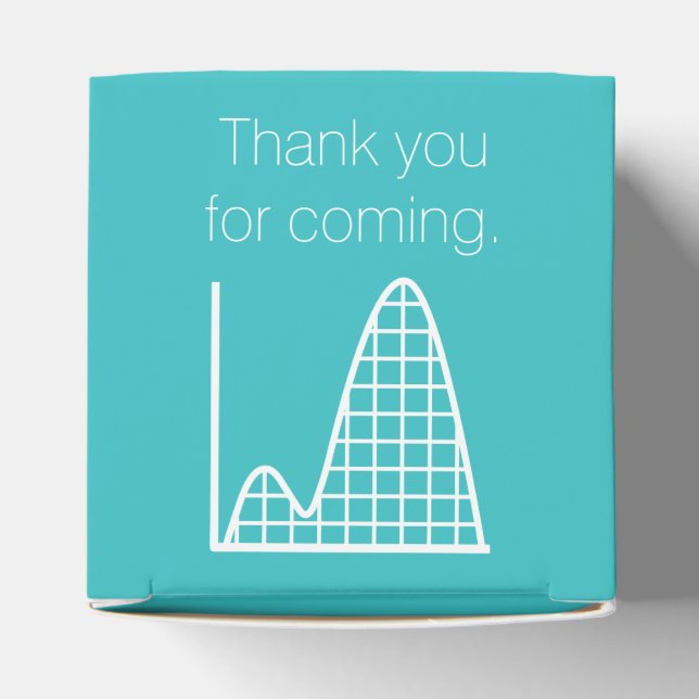 It Adds Up in Turquoise Favour Box (Top)