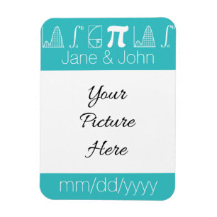 It Adds Up in Turquoise Save-the-Date Magnet