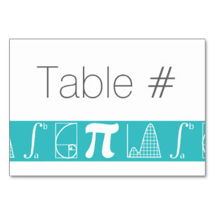 It Adds Up in Turquoise Table Card