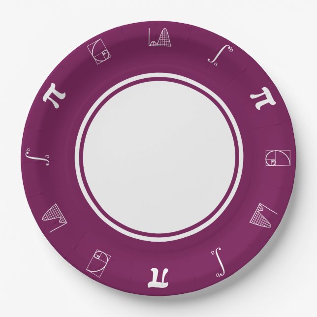 It Adds Up in Wine Paper Plate (Front)