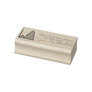 It Adds Up Wooden Address Stamp
