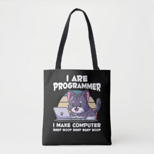 IT admin humour computer science student saying Tote Bag