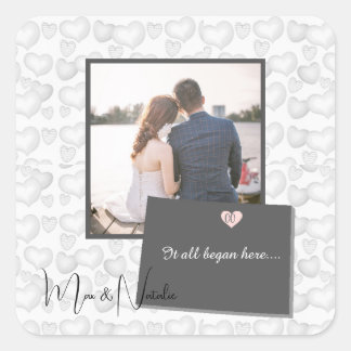 It all Began Here, Colorado, Photo Heart    Square Sticker