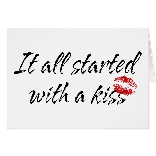 It All Started With A Kiss Maternity (Front Horizontal)