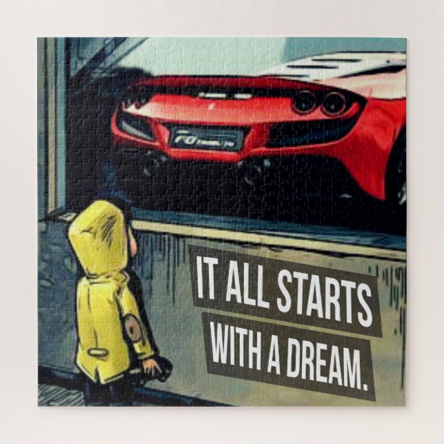 It All Starts With A Dream Motivational Quote Jigsaw Puzzle (Vertical)