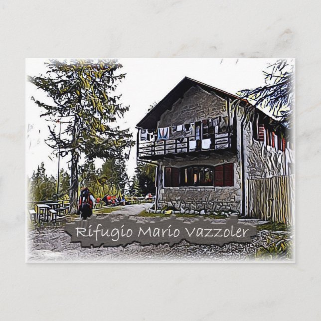 It - alpine hut Mario Vazzoler - Dolomiti - Postcard (Front)
