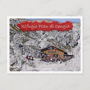 It - alpine hut Pian di Cengia - Dolomiti - Postcard