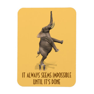 It Always Seems Impossible Until It's Done Magnet