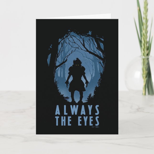 IT Always The Eyes Forest Silhouette Card (Front)