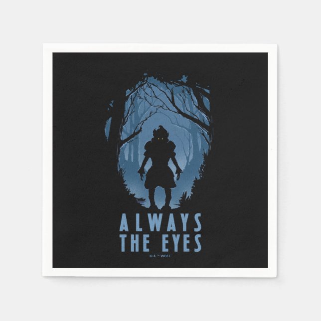 IT Always The Eyes Forest Silhouette Napkin (Front)