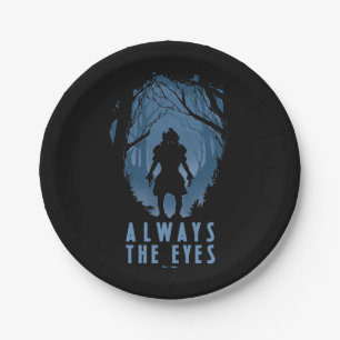 IT Always The Eyes Forest Silhouette Paper Plate