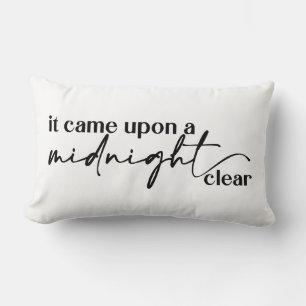 It Came Upon A Midnight Clear Reversible Christmas Lumbar Cushion