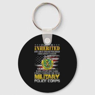 It Cannot Be Inherited Military Lice Veteran Day P Key Ring